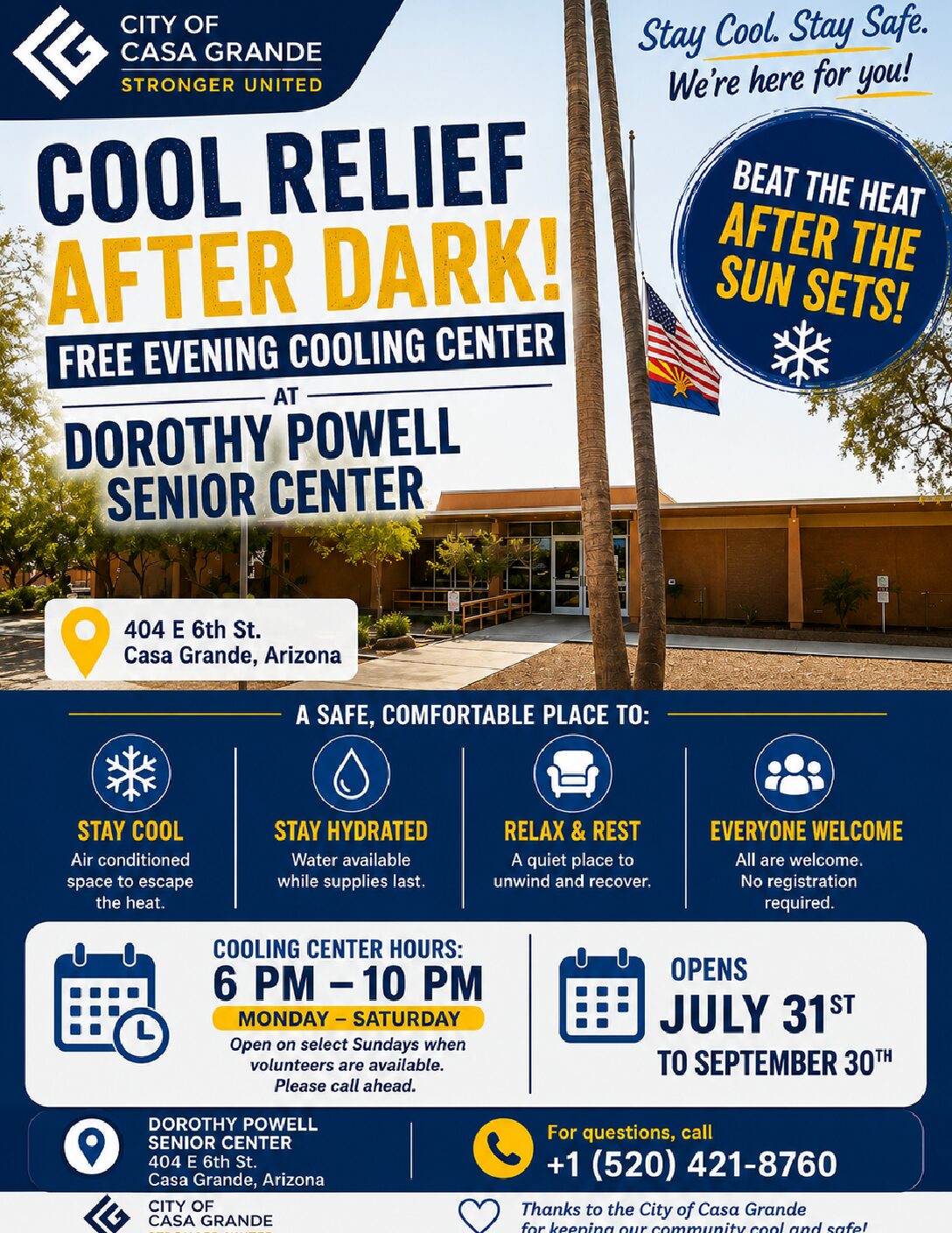 Cooling Center Flyers United Way volunteers helping with books